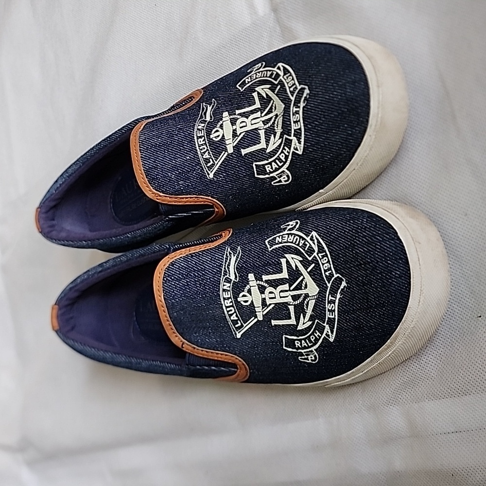Lauren Ralph Lauren Denim Sneaker Shoes size 8B